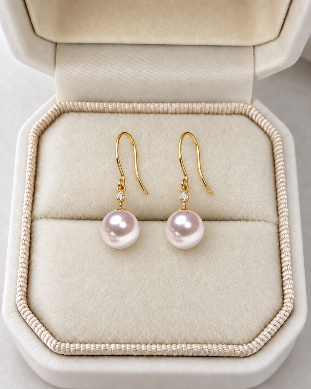 Hook Drop Akoya Pearl Earrings