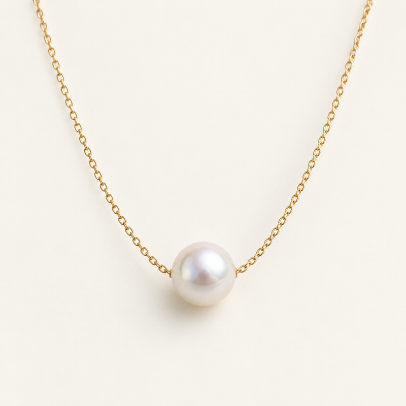Design illustration: Floating Pearl Necklace