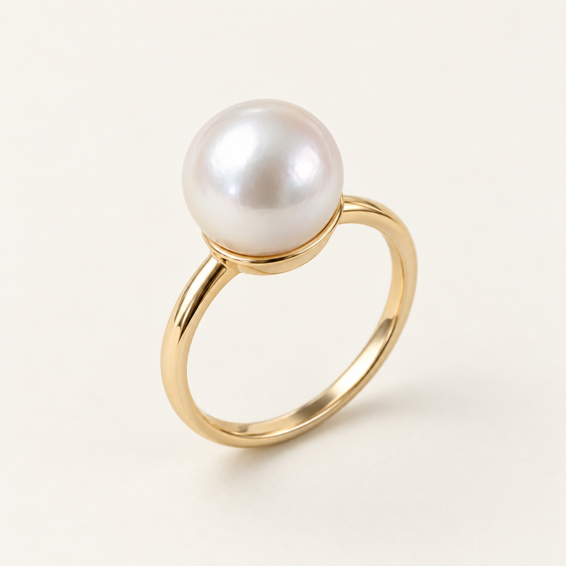 Design illustration: Solitaire Pearl Ring